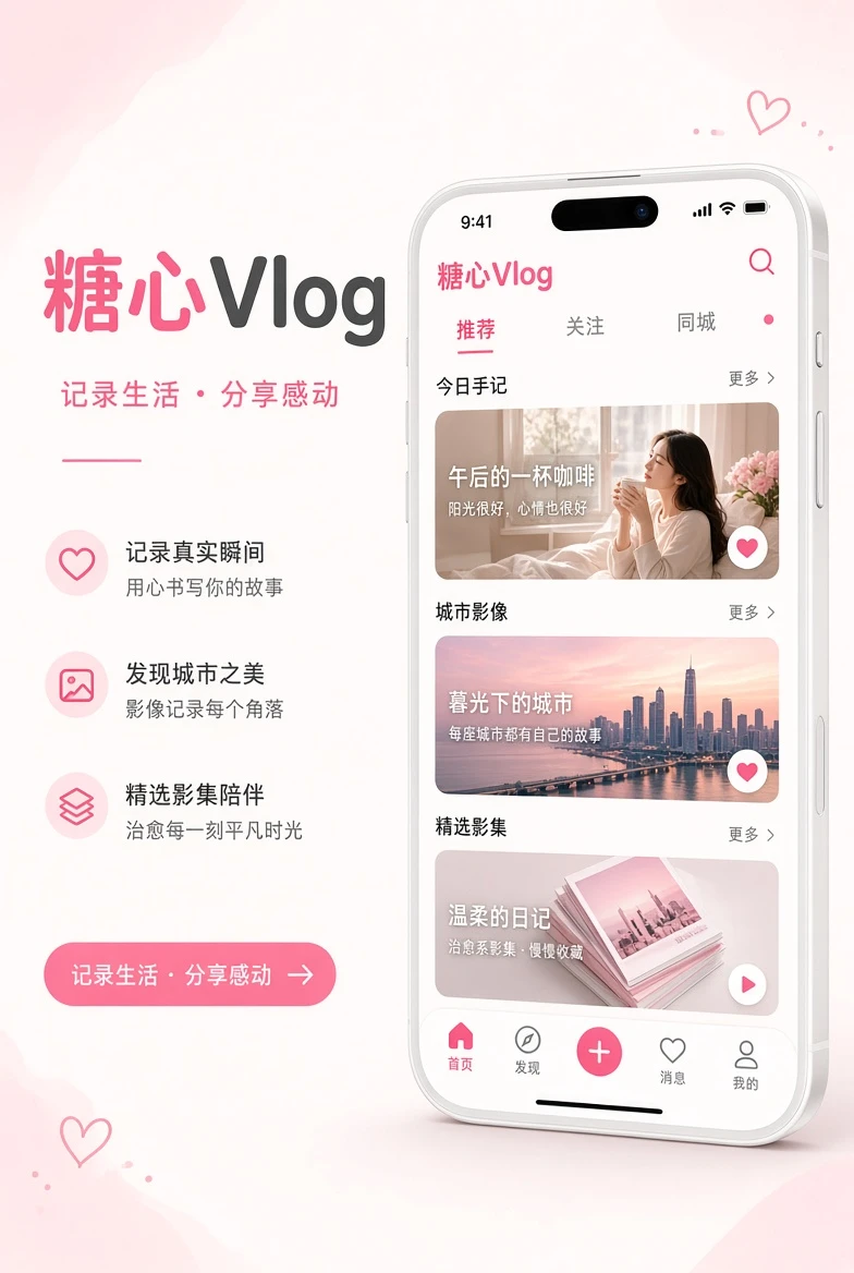 糖心Vlog移动端内容界面